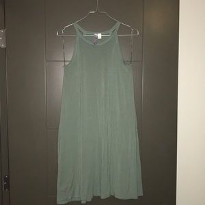 Francesca’s olive green tank dress
